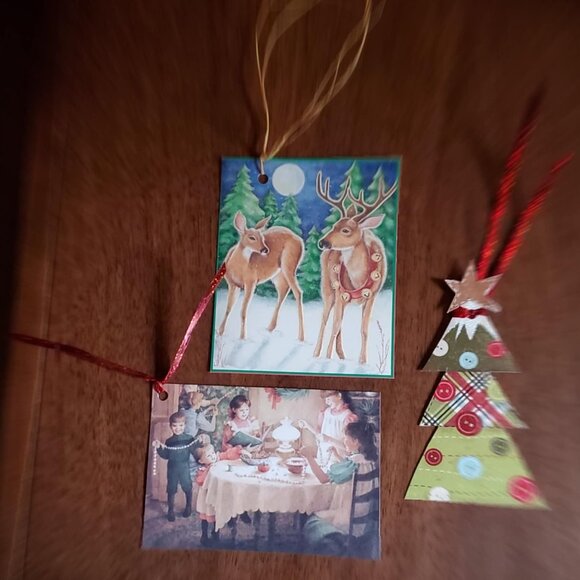 Lot of 50 Upcycled Christmas Gift Tags - Picture 13 of 14